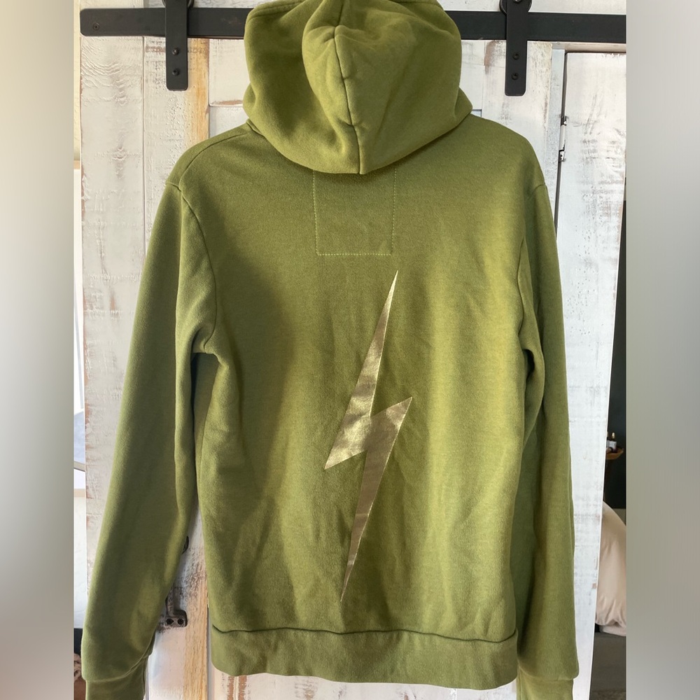 Aviator Nation Bolt Hoodie - Green, Gold